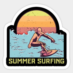 Summer Surfing Sticker